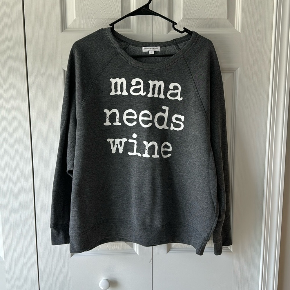 Gray sweatshirt
